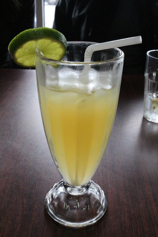 Starting off with a fresh calamsi juice, a type of Filipino lemonade